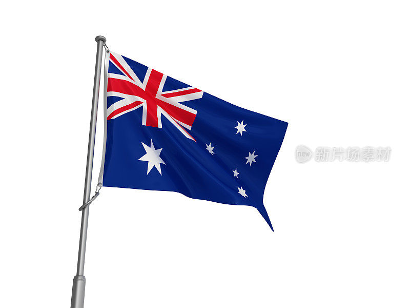 澳大利亚国旗- 3D渲染
